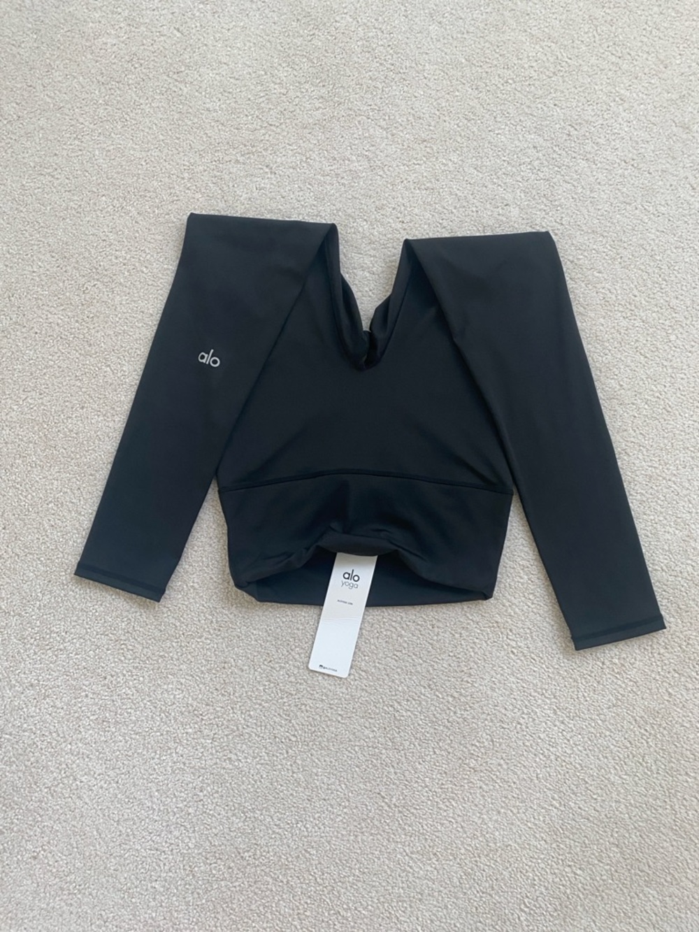 Alo Black Womens Leggings